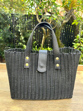 Load image into Gallery viewer, New Mini All Black Bag - Black leather handles and closure
