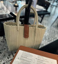 Load image into Gallery viewer, NEW Mini Crema Tote / Magnetic Leather Snap Closure
