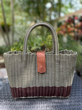 Load image into Gallery viewer, Mini Black Tote Bag / Black Magnetic Leather Snap Closure Coming back soon!!!
