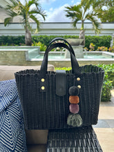 Load image into Gallery viewer, New Mini All Black Bag - Black leather handles and closure
