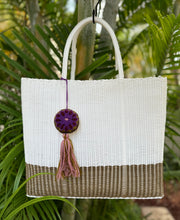 Load image into Gallery viewer, Large White Champagne Beach Bag
