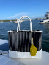 Load image into Gallery viewer, Large Black and White Beach Bag.  Coming back soon
