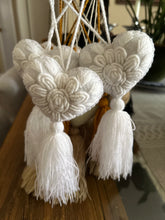 Load image into Gallery viewer, Heart Tassel/ White
