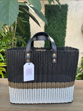 Load image into Gallery viewer, New Tall Black Oro White Trio / Real Black Leather Handles.
