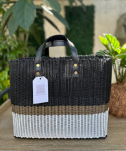 Load image into Gallery viewer, New Tall Black Oro White Trio / Real Black Leather Handles.
