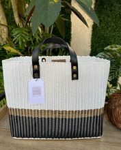 Load image into Gallery viewer, New Tall White Oro Black Trio / Real Black Leather Handles.
