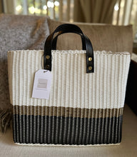 Load image into Gallery viewer, New Tall White Oro Black Trio / Real Black Leather Handles.
