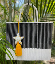 Load image into Gallery viewer, Large Black and White Beach Bag.  Coming back soon
