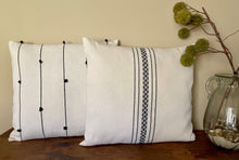 Load image into Gallery viewer, "Ixtlan" Black &amp; White Pillow Cover
